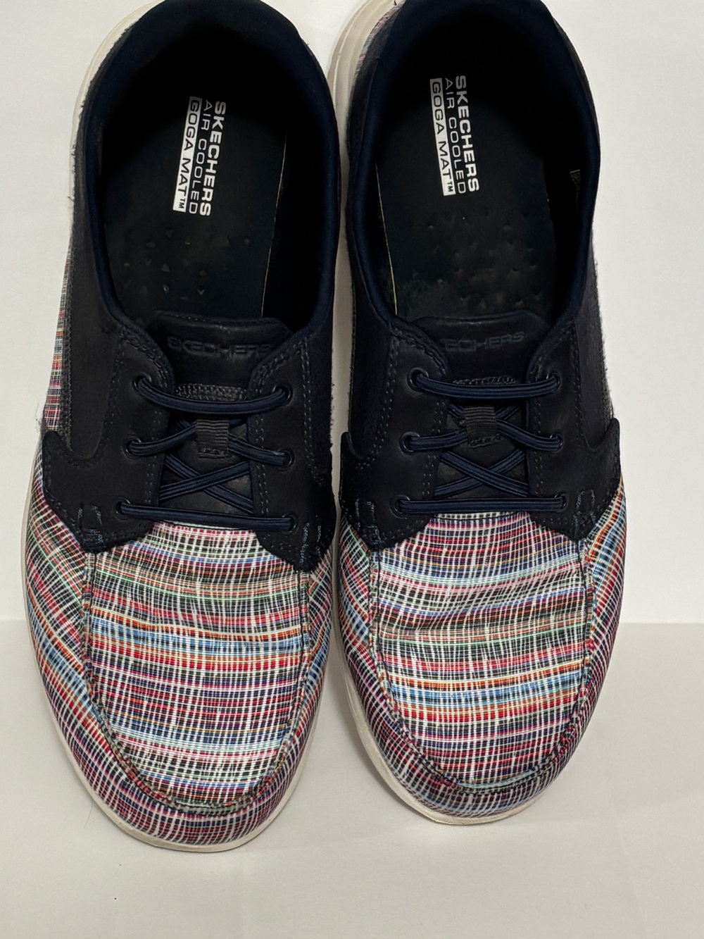 Skechers ladies Air-Cooled Goga Mat casual lace-up shoes size 11